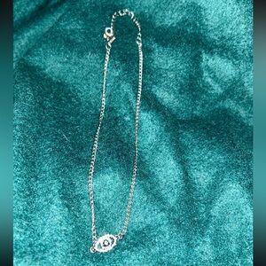 Dainty Silver-Tone Crystal Evil Eye Necklace – Sparkling Protection Charm